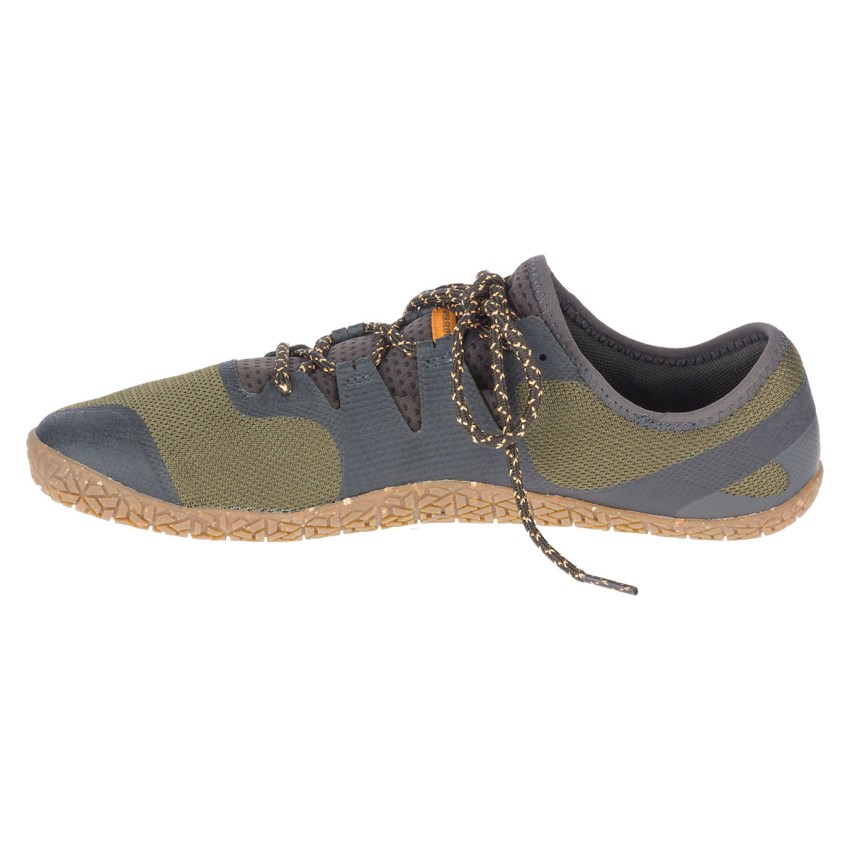 Chaussure Trail Merrell Vapor Glove 5 Vert Olive Homme | U.M.BGUC